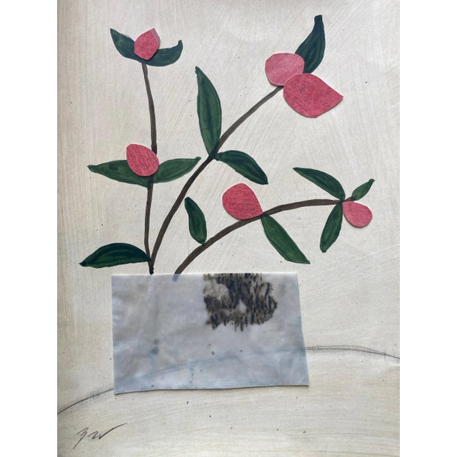 Abstract "Land Caviar Ii" Original Mixed Media Collage by Zac Woodiel For Sale - Image 3 of 7