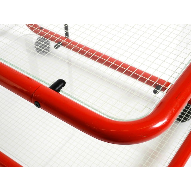 Italian Bar Cart in Metal and Glass, 1980s For Sale - Image 17 of 18