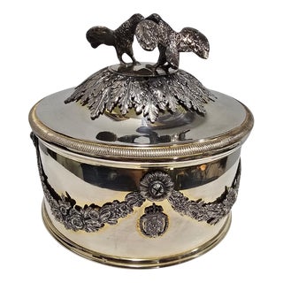 Spanish Royal Silver Box by Yanes, 1960 For Sale