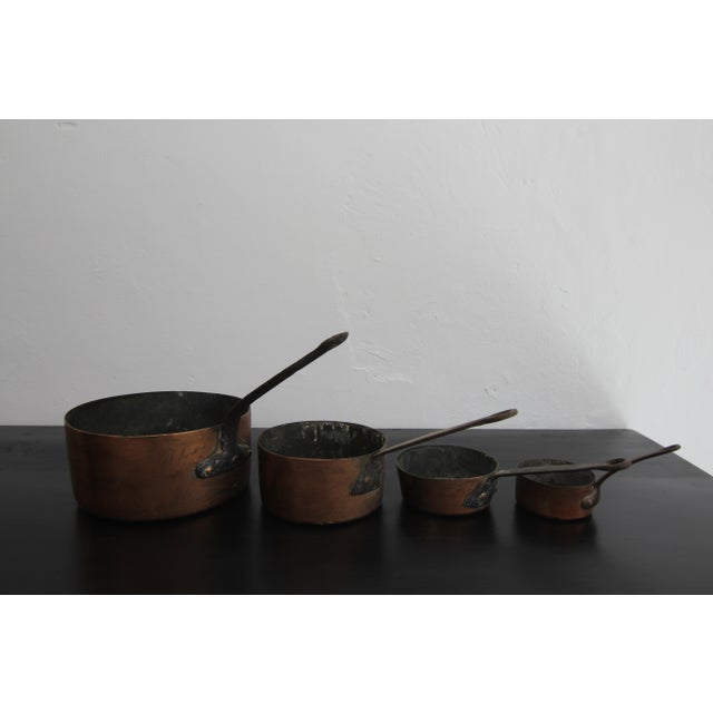 Copper Early 20th Century French Copper Pots, Set of 4, 1890s, Set of 4 For Sale - Image 8 of 18