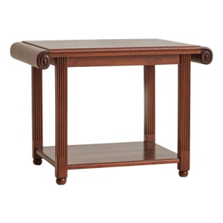 French Eastern Rosewood Side Table with Fluted Legs, 1940s For Sale