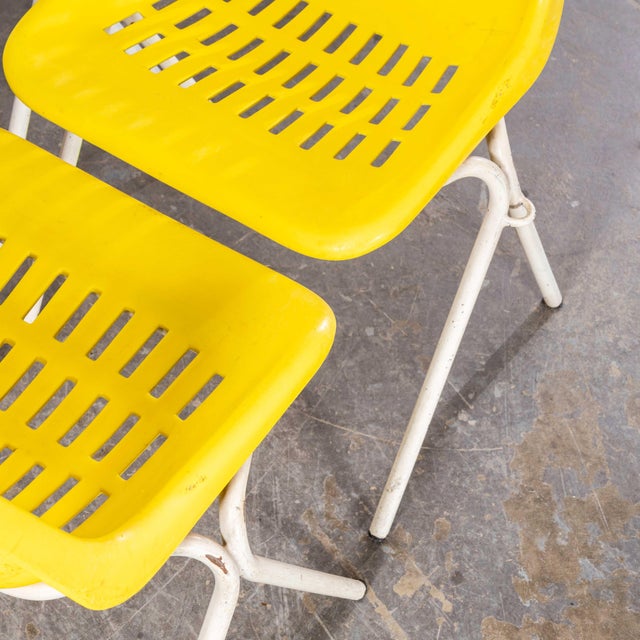 Italian Yellow Stacking Chairs, 1970s, Set of 6 For Sale - Image 11 of 18