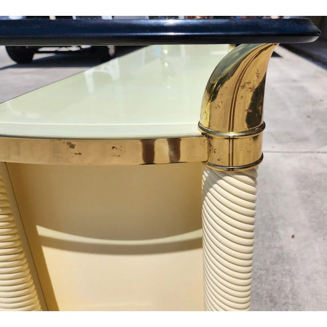 Metal Tommaso Barbi Tusk Style Buffet Dry Bar Cabinet For Sale - Image 7 of 13