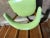 Mid-Century Modern Mid 20th Century Iconic Style Tub Green Vinyl Faux Leather Chair For Sale - Image 3 of 15