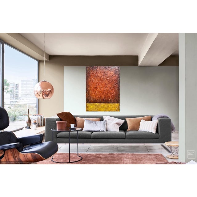 Contemporary Original Abstract Large Oil Modern Painting by Sonia Gold "Unspoken" For Sale - Image 3 of 11
