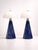 Postmodern Art Deco Revival Italian Prisma Table Lamps in Blue Marble and Opal Glass, 1990s, Set of 2 For Sale - Image 4 of 6