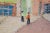 Late 20th Century Helen McRae Impressionist European Cityscape Oil Painting on Board 11" For Sale - Image 9 of 11