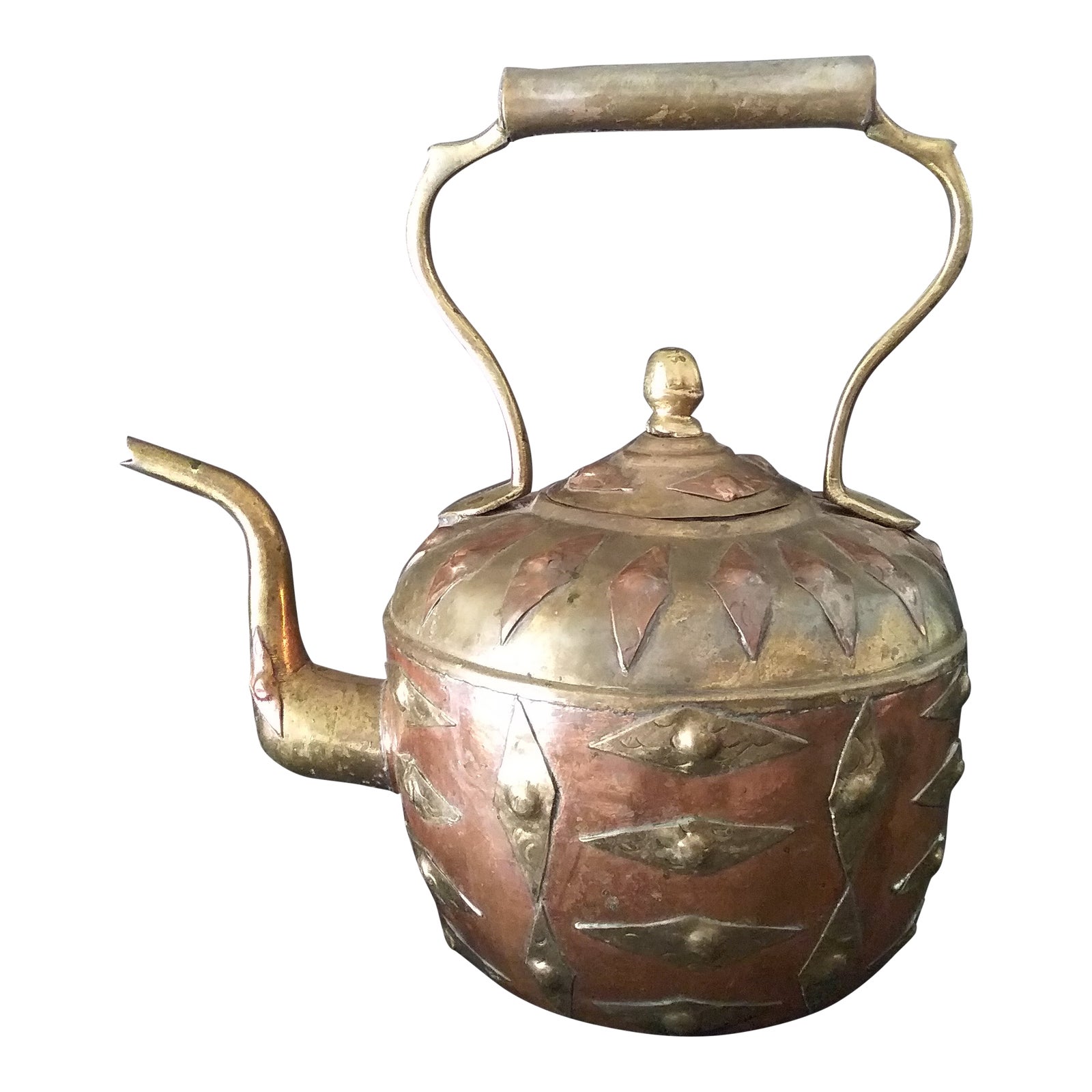 Middle Eastern Copper and Brass Teapot Chairish