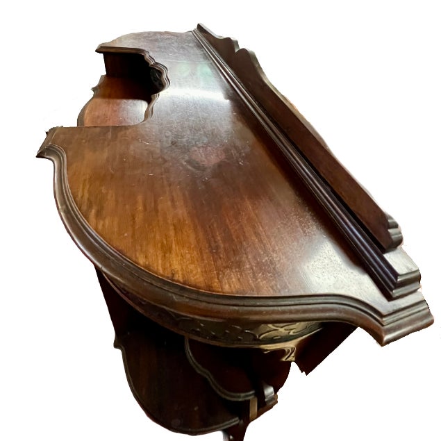 Antique Victorian/Edwardian Style Carved Mahogany Buffet Sideboard Cabinet For Sale In Los Angeles - Image 6 of 6