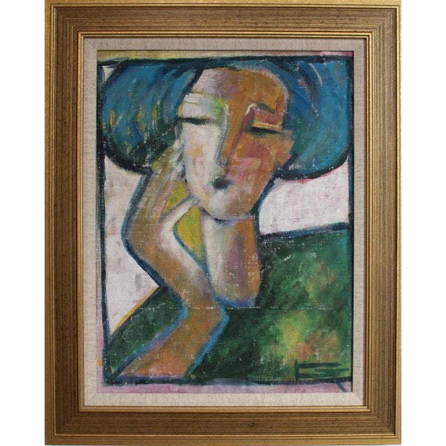 Hidden Portraits XXXVI, 1990s, Acrylic Painting on Cnavas, Framed For Sale - Image 14 of 14
