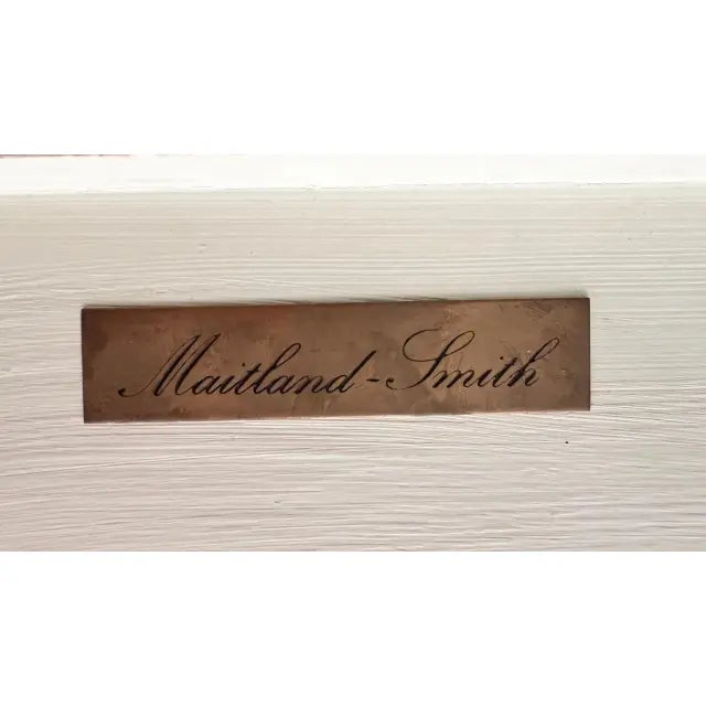 1990s Maitland-Smith Demilune Hand-Painted Console Table For Sale - Image 11 of 12
