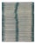 Modern Design Kilim Rug With Vertical Strip in White, Cream, Gray and Teal For Sale