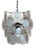 This pendant lamp features a metal frame and shades in clear and opaline white glass. Additional dimensions: - Height of...