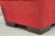 Late 20th Century Directional Red Upholstered 56" Large Modern Charles Bench Seat Ottoman For Sale In Philadelphia - Image 6 of 12