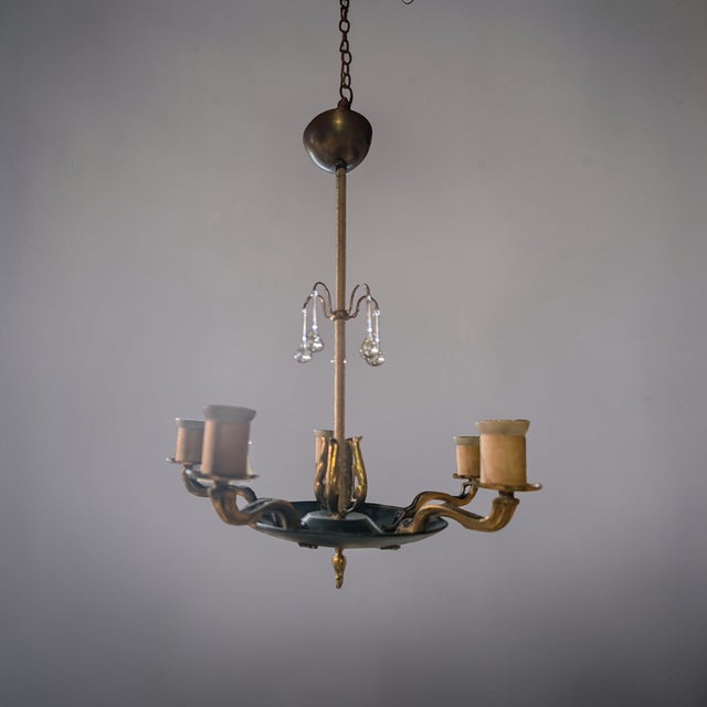 Vintage Chandelier by Paavo Tynell for Oy Taito Ab, 1930s For Sale - Image 14 of 18