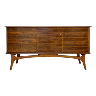Figured Walnut Sideboard by Alfred Cox, 1960s For Sale