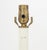 Pair of Louis XVI Style Gilt Brass Candlestick Lamps, each with fluted column above circular base with beaded rim. 21.25"...