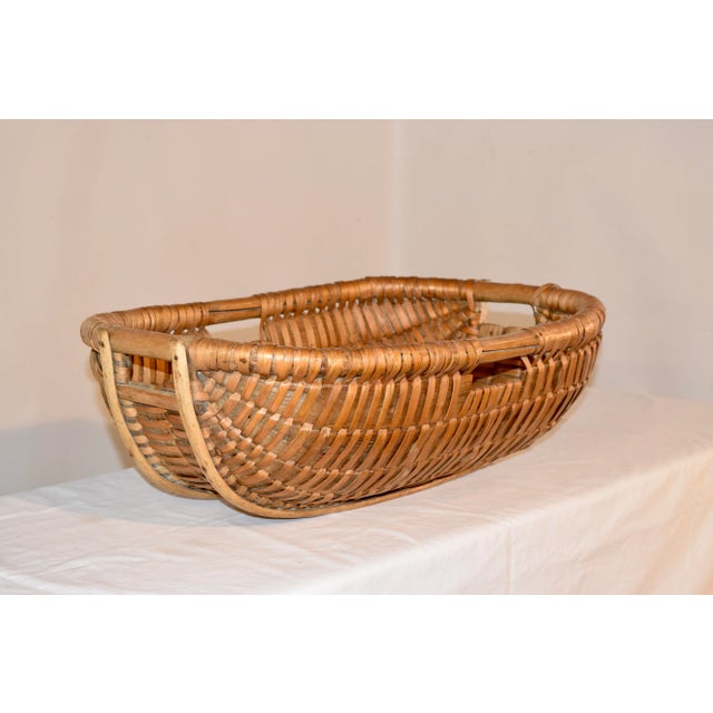 19th C Split Oak Basket For Sale - Image 4 of 12