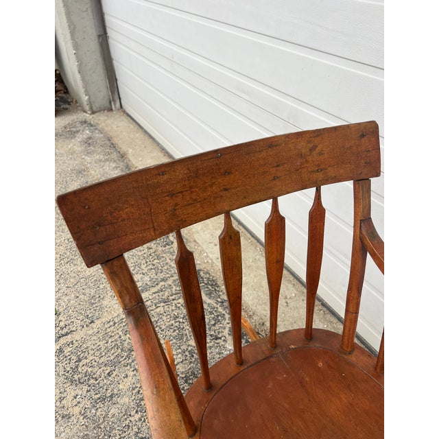 1920s Antique Petite Rocking Chair With Beautuful Patina For Sale - Image 5 of 13
