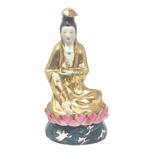 Vintage Asian Modern Porcelain Goddess Statue