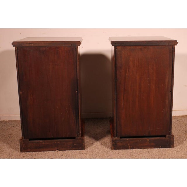 Bedside Tables in Burr Walnut, Set of 2 For Sale - Image 6 of 16
