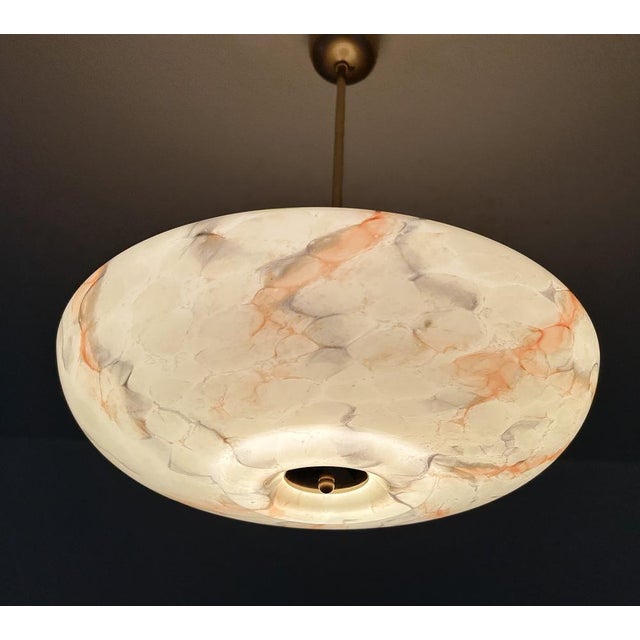 Art Deco Pendant Light in Uranium Glass, 1930s For Sale - Image 13 of 18