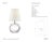 Thomas O'Brien by Visual Comfort Signature Terri Round Accent Lamp in Crystal with Linen Shade Designer: Thomas O'Brien...