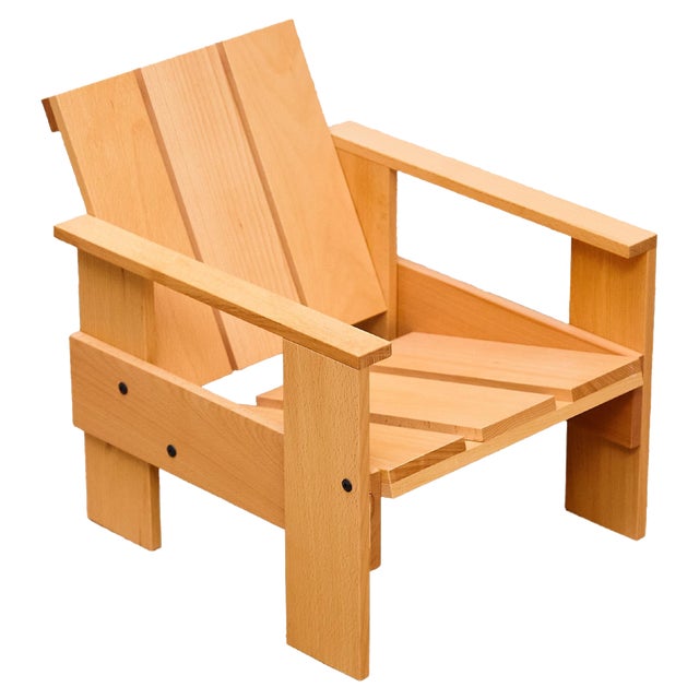 Child Wood Armchair Crate attributed to Rietveld attributed to Rietveld, 2005 For Sale