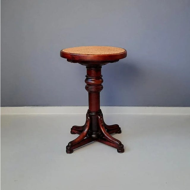 Thonet No. 3 - No. 5003 Swivel Stool from Thonet, 1900s For Sale - Image 4 of 9