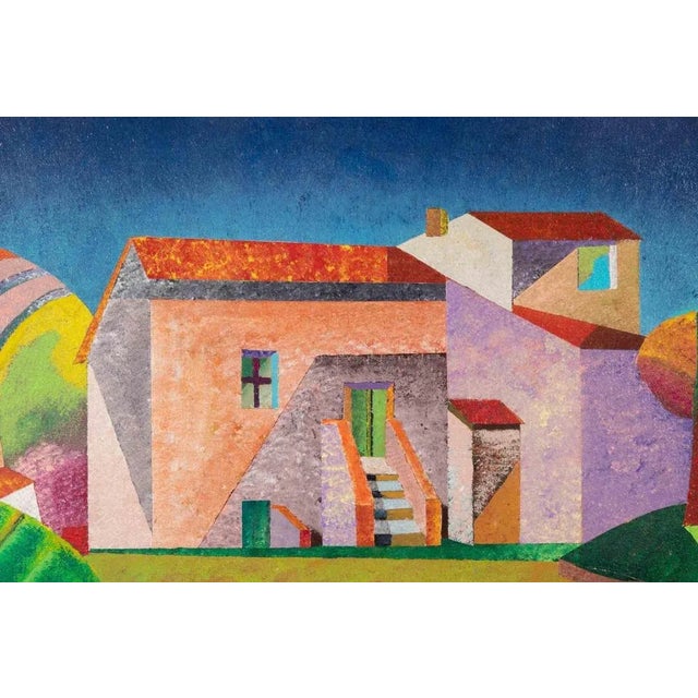 Contemporary Massimo Sonnino, Landscape, Oil Painting, 2000 For Sale - Image 3 of 5