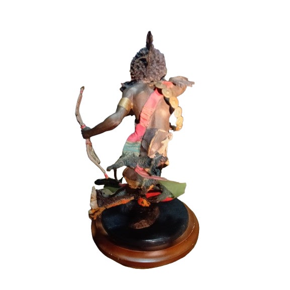 Native American 1980s Spirit of the Raven Bronze Sculpture Franklin Mint For Sale - Image 3 of 4