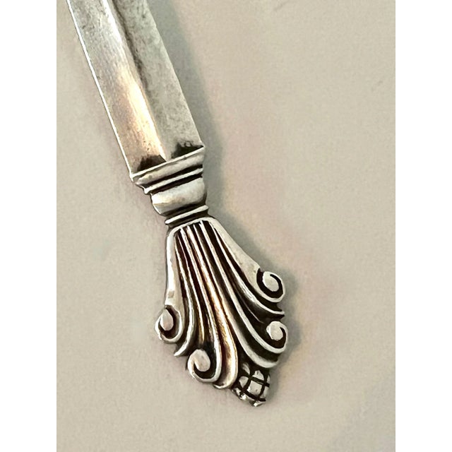 Early 20th Century Early 20th Century Georg Jensen Acanthus Sterling Silver Spoon For Sale - Image 5 of 8