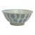 Large Antique Chinese Ming Dynasty Blue & White Porcelain Bowl For Sale