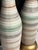 Tall Pair 1960s Bottle-Form Striped Ceramic Lamps With Crackle Glaze Finish For Sale In San Francisco - Image 6 of 10