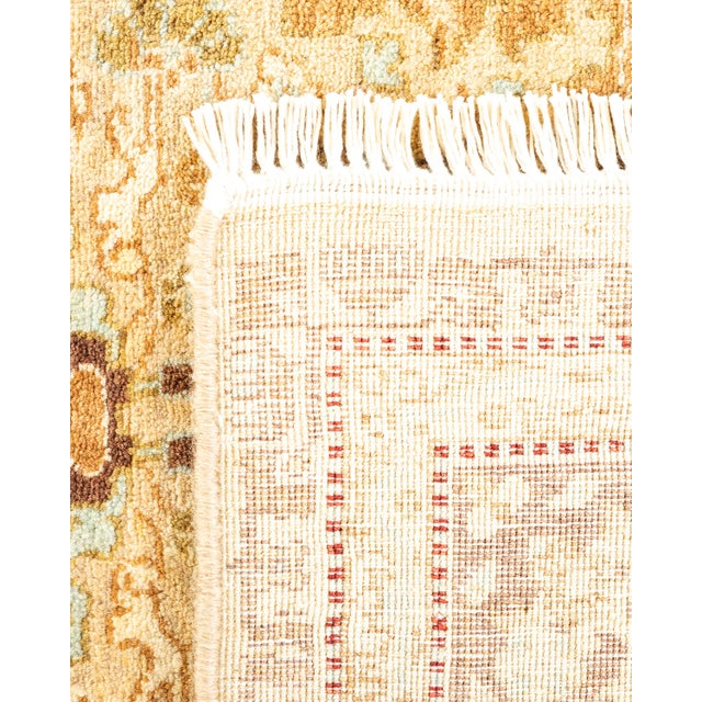 2000 - 2009 Mogul, One-of-a-Kind Hand-Knotted Area Rug - Yellow, 4' 4" x 6' 4" For Sale - Image 5 of 8