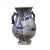 Chinese Blue White Porcelain Scenery Graphic Flower Shape Vase For Sale - Image 4 of 7