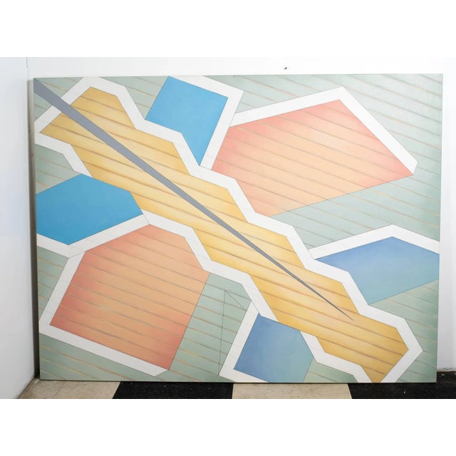 Large Abstract Painting by Arlyne Bayer For Sale In New York - Image 6 of 9