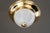 Gold Large Art Deco Ceiling Lamp with Opal Glass Shade, Vienna, 1920s For Sale - Image 8 of 18