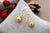 Earrings in 19.2k Gold, Set of 2 For Sale - Image 3 of 6