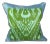 Contemporary Green Ikat Pillow For Sale