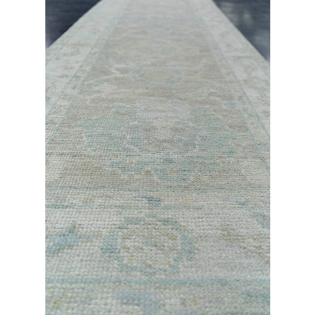 Early 21st Century Turkish Oushak Rug 2'6" x 10'1" #19435 For Sale - Image 5 of 8