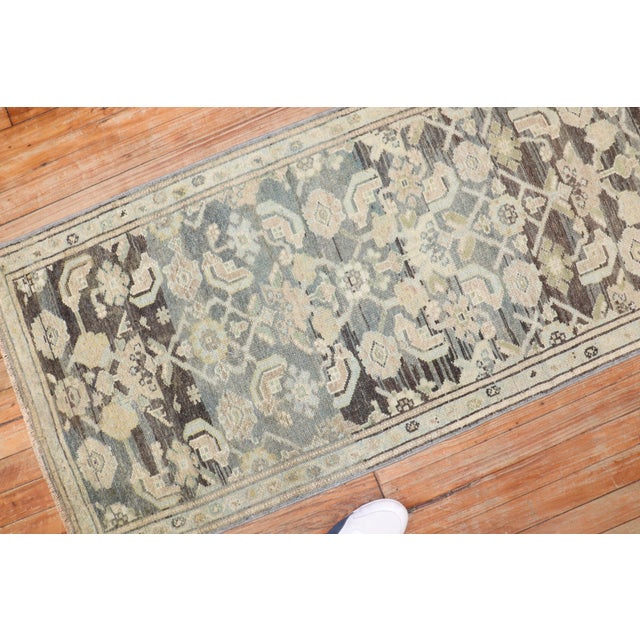 Textile Antique Persian Malayer Runner - 2' x 15' For Sale - Image 7 of 8