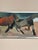 Calle Johansson, Two Horses, 1959, Oil Painting on Panel, Framed For Sale - Image 14 of 15