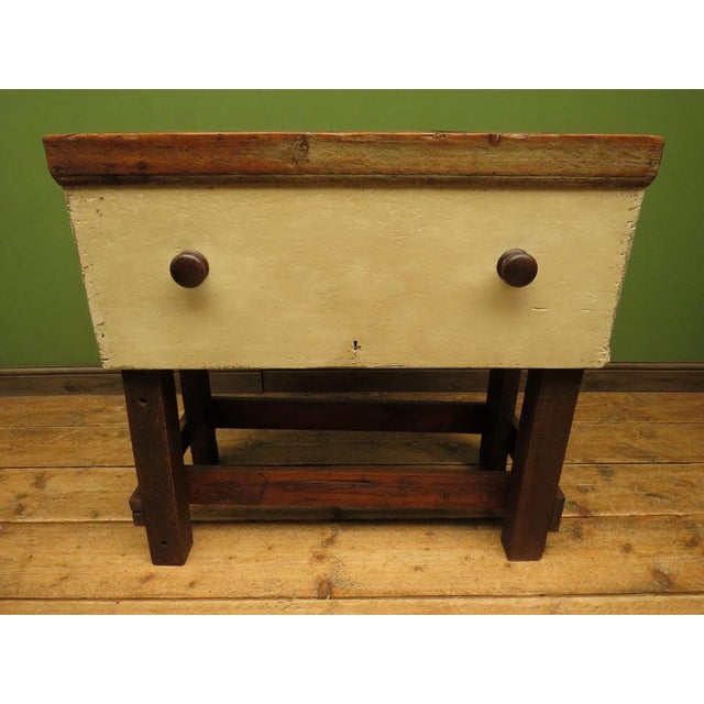 Rustic Handmade Kitchen Side Table For Sale - Image 18 of 18