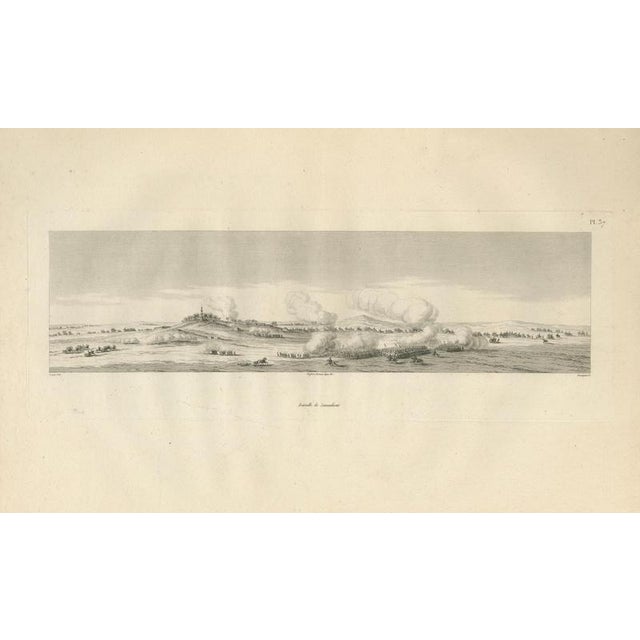 This wide panoramic engraving depicting the Battle of Samannoud was published in 1802 as part of Denon’s Voyage dans la...