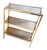 Hollywood Regency Etagere in Smoked Glass and Gold-Tone Meta, 1970s For Sale