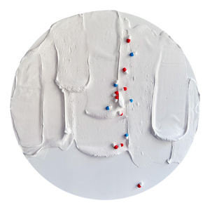 Vera Vizzi, Avalanche Moon Wall Relief, 2025, Foam Clay Acrylic
