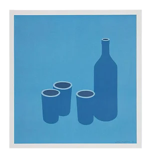 Patrick Caulfield Bottle and Cups, (1966)