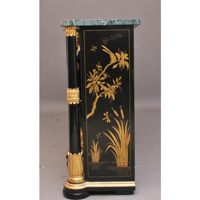 Vintage Chinoiserie Cabinet with Marble Top, 1920 For Sale - Image 16 of 18