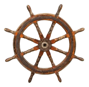 Yacht or Boat Wheel, 1890s